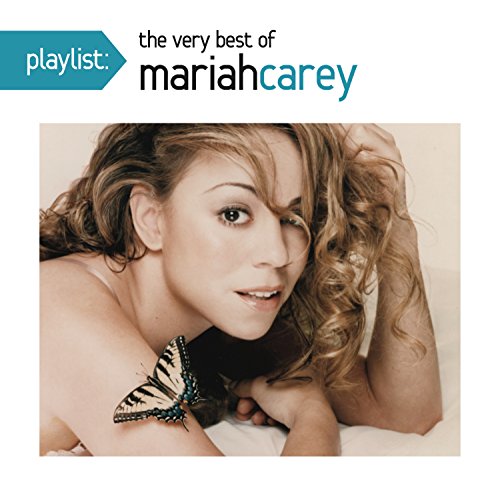 Mariah Carey album cover featuring a portrait with a butterfly.