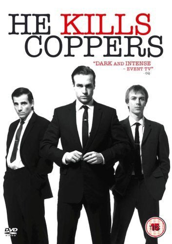 DVD cover for "He Kills Coppers" featuring three men in suits.