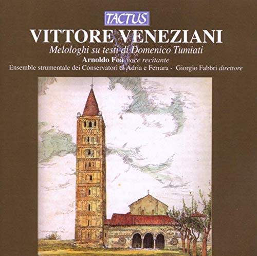 CD cover featuring a painted Italian bell tower and text: "Arnoldo Foà voce recitante".