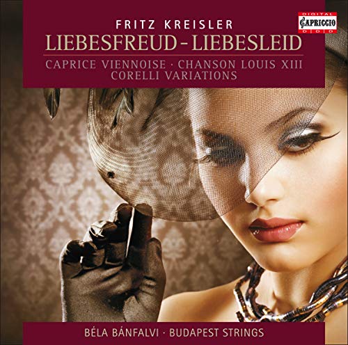 CD cover featuring a veiled woman and musical compositions by Kreisler.