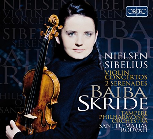 CD cover featuring violinist Baiba Skride with violin and text details.
