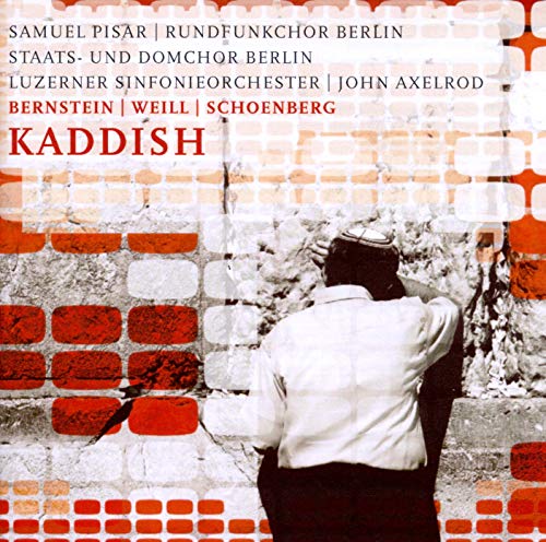 CD cover for “Kaddish” featuring a man in a prayer shawl.
