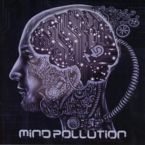 CD cover: a man’s profile with a circuit board brain and gears.