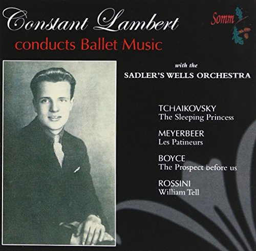 CD cover featuring Constant Lambert conducting ballet music, with portrait.