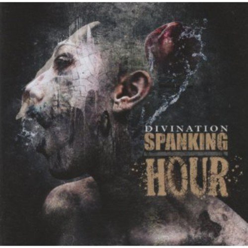 CD cover for “Divination” by Spanking Hour, featuring a distorted face.