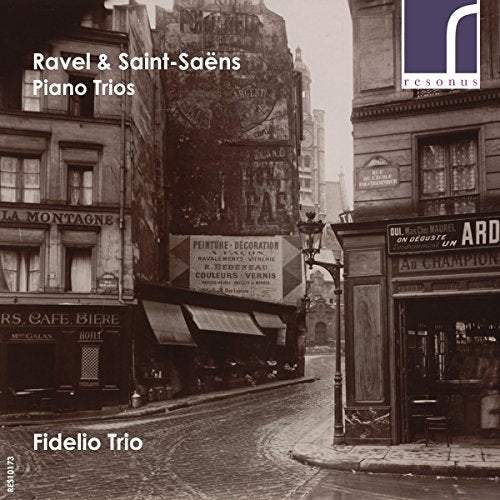 CD cover featuring a sepia-toned street scene in a European city.