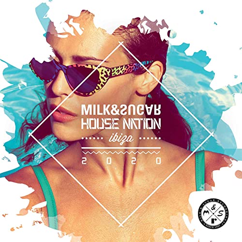 CD cover for “House Nation Ibiza 2020” featuring a woman in sunglasses.