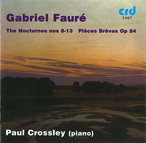 CD cover for Gabriel Fauré’s “Nocturnes,” featuring a sunset landscape.