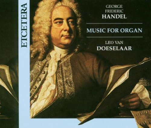 CD cover featuring a portrait of composer George Frederic Handel.