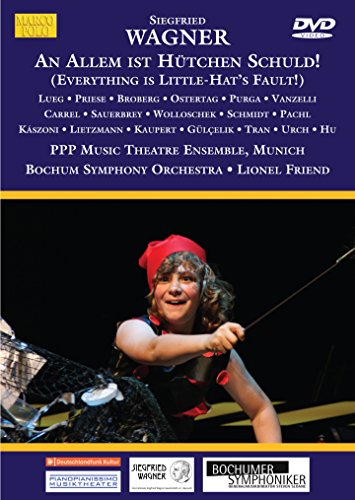 DVD cover for "Wagner: An Allem Ist," featuring a conductor with a red hat.
