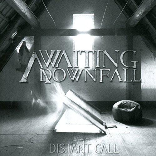 CD cover: dark attic scene with band name "Awaiting Downfall".