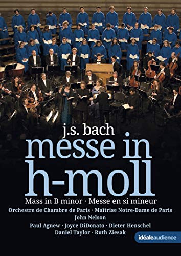 DVD cover for Bach's Mass in B minor performed by Paris Orchestra.