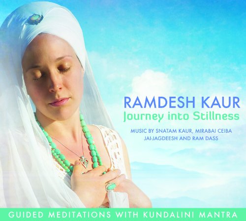 Woman in turban meditating, CD cover for "Journey Into Stillness.