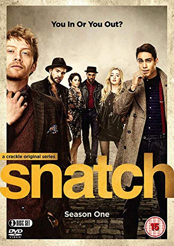 DVD cover for Snatch Season One featuring five cast members standing on a street.