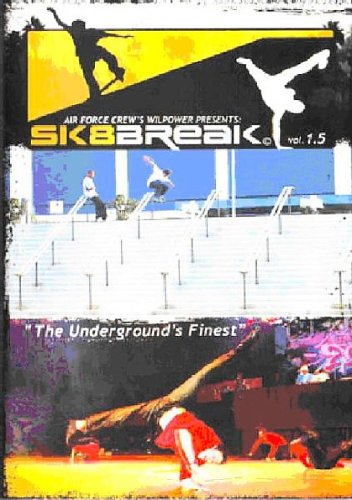 DVD cover for "Sk8 Break 1.5" featuring skateboarders in action.