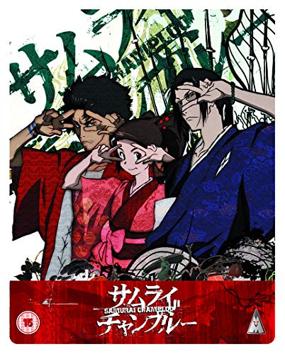 Samurai Champloo Blu-ray Steelbook cover featuring three anime characters.