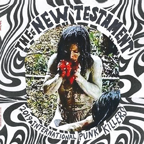 Album cover: person holding a heart, swirling black and white background.