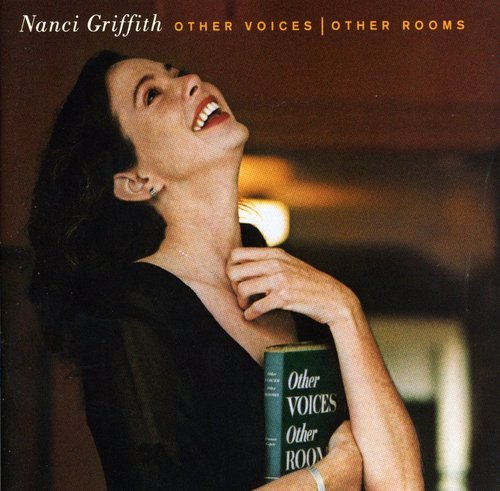 Nanci Griffith album cover, portrait of a woman holding a book.