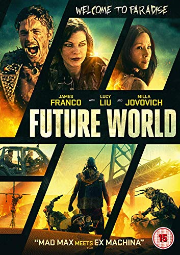 DVD cover for Future World featuring James Franco, Milla Jovovich, and Lucy Liu.