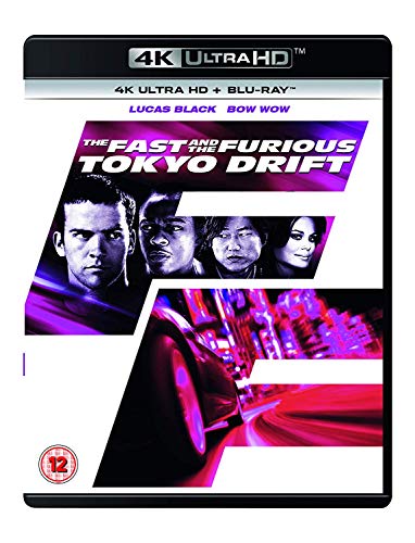 The Fast and the Furious: Tokyo Drift" 4K UHD Blu-ray cover art.