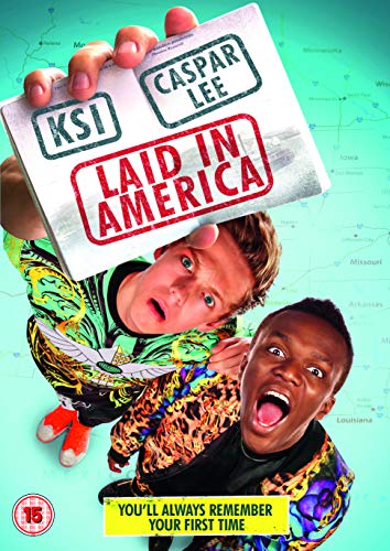 DVD cover for "Laid In America" featuring two young men and a map.