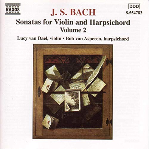 CD cover for Bach violin sonatas, featuring a still life painting.