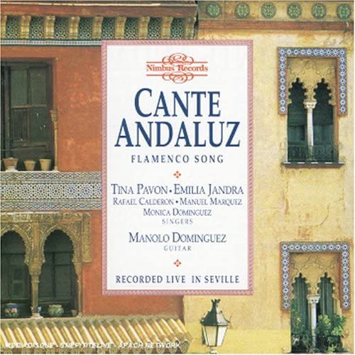 CD cover for “Cante Andaluz” flamenco music, featuring Spanish architecture.