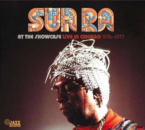 Sun Ra album cover featuring a portrait of the musician with a wire crown.