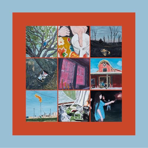 Album cover with nine small, colorful paintings arranged in a grid.