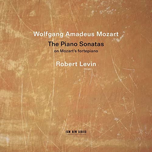 CD cover for Mozart piano sonatas performed by Robert Levin.
