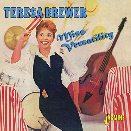 Teresa Brewer album cover, “Miss Versatility,” with musical instruments.