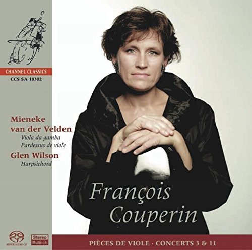 CD cover featuring portrait of Mieneke van der Velden, viola da gamba player.