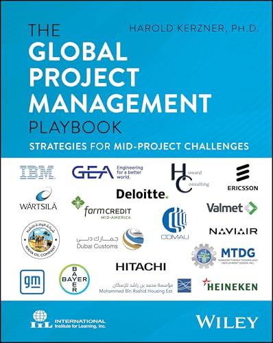 Book cover: "The Global Project Management Playbook" with company logos.