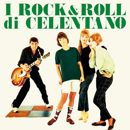 Adriano Celentano album cover featuring a musician with three people.
