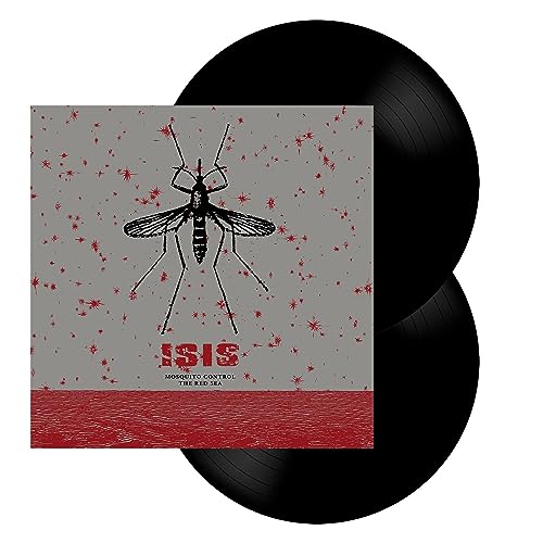 Vinyl record with mosquito illustration and band name "Isis" on cover.