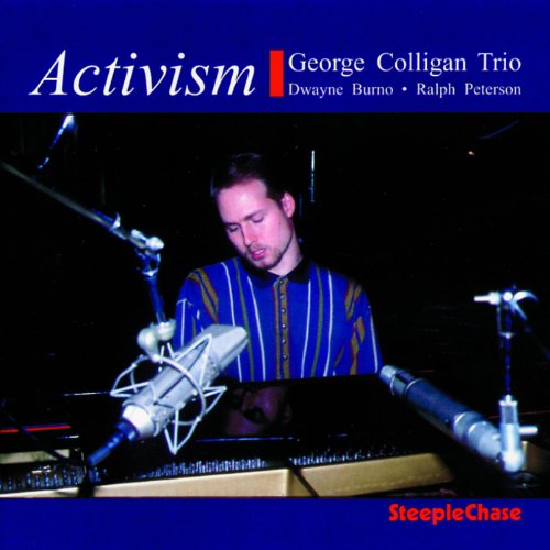 CD cover: pianist George Colligan at a microphone in a studio.