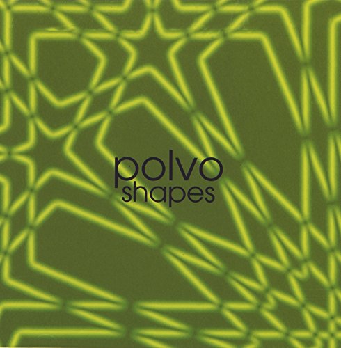 CD cover for Polvo’s “Shapes” featuring repeating green and yellow geometric shapes.