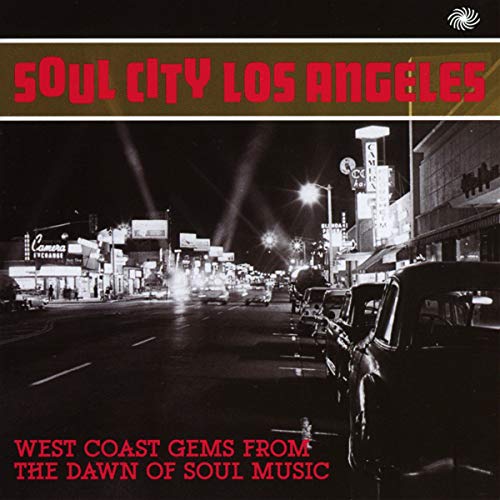 CD cover: nighttime Los Angeles street scene with vintage cars.