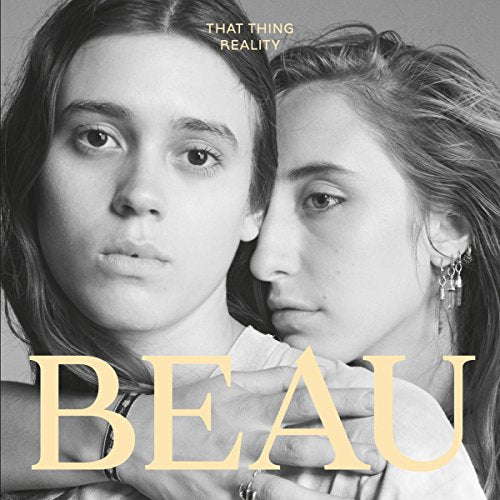 Black and white CD cover featuring two young women facing the viewer.