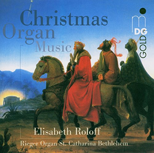 CD cover: Three wise men on horseback with “Christmas Organ Music”.