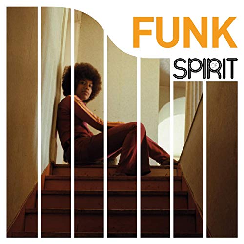 Album cover featuring a woman with an afro on a staircase.