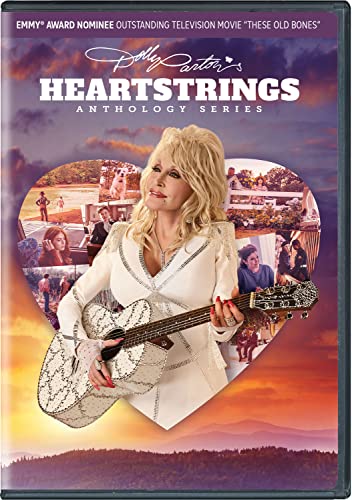Dolly Parton on DVD cover, holding a guitar with scenes behind her.