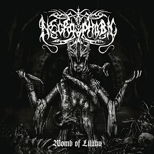 Dark album cover featuring a skeletal figure with snakes and skulls.
