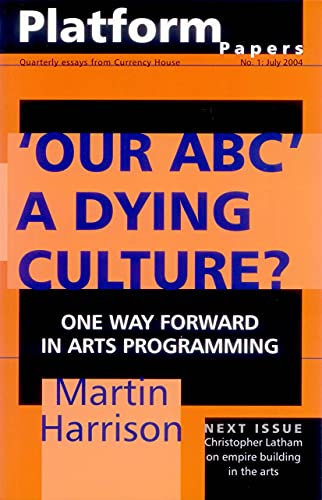 Cover of âPlatform Papers 1: âOur ABCââ, with bold orange and black text.
