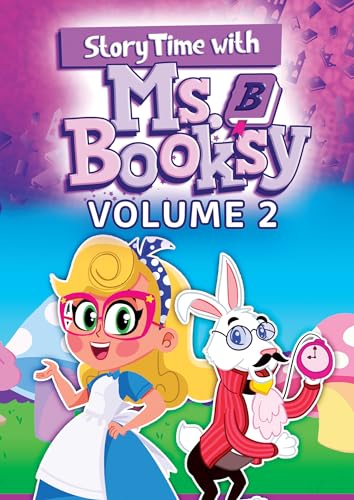 DVD cover featuring cartoon girl, rabbit, and fairytale landscape.