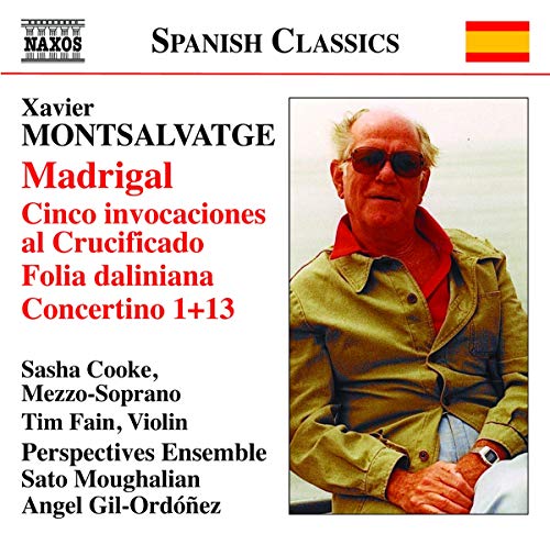 CD cover featuring composer Xavier Montsalvatge’s portrait in grayscale.