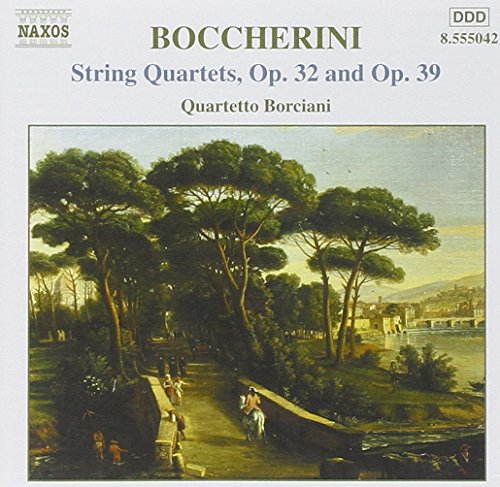 CD cover: Boccherini string quartets with a landscape painting.