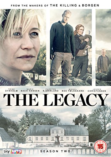 DVD cover for “The Legacy” Season 2 featuring cast portraits and a manor.