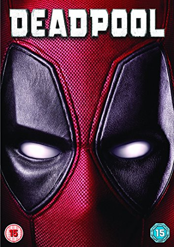 Deadpool DVD cover featuring a close-up of the character’s masked face.