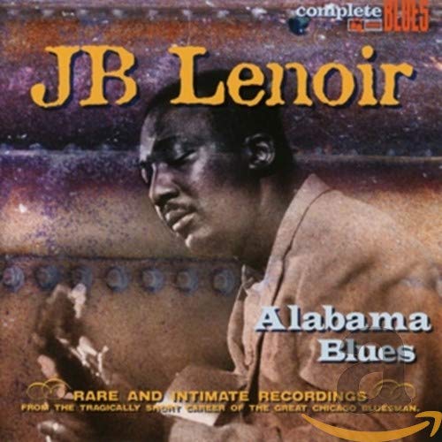 CD cover featuring J.B. Lenoir’s portrait with “Alabama Blues” title.